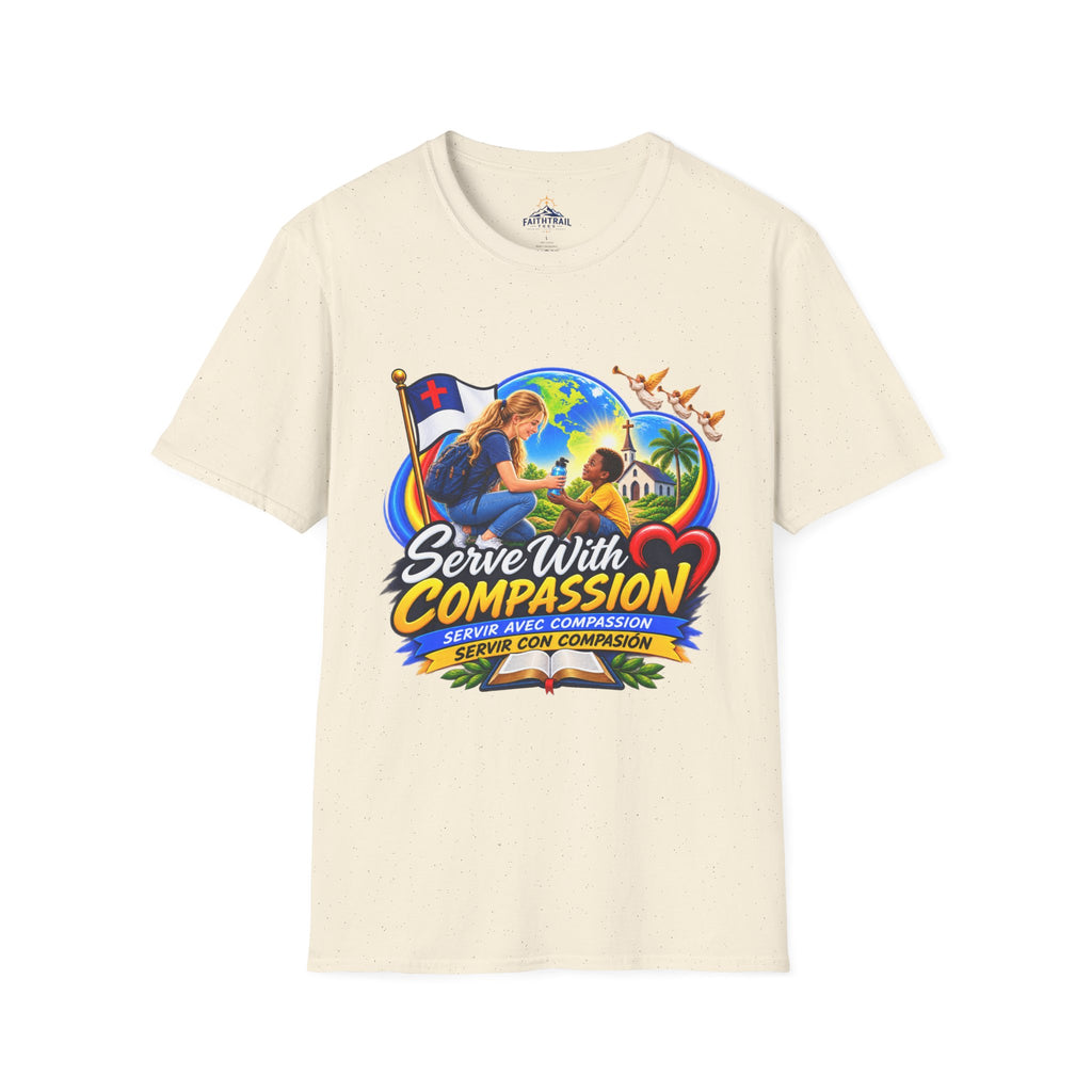 Serve With Compassion T-Shirt — Christian Volunteer Faith Tee