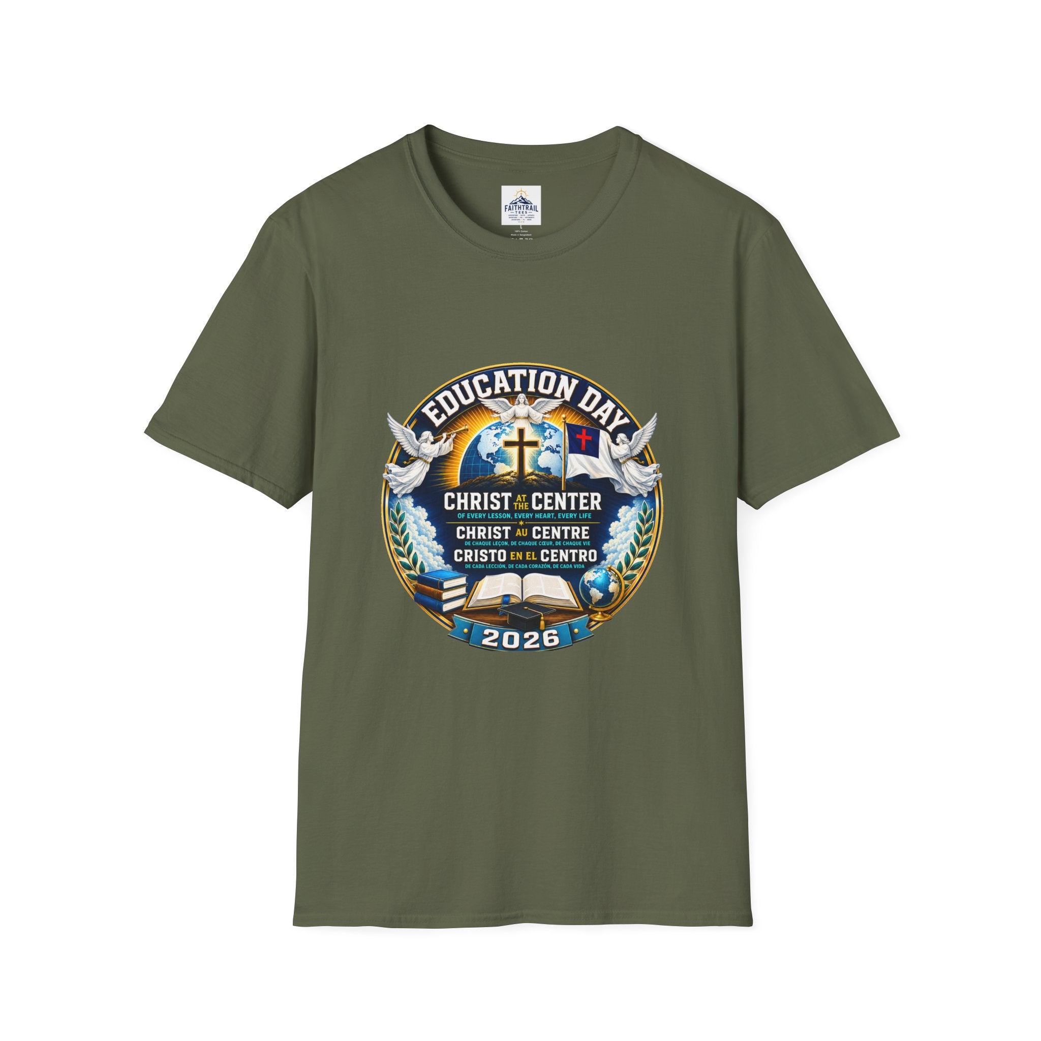 Education Day T-Shirt — "Christ at Center" Church Event Tee (2026)