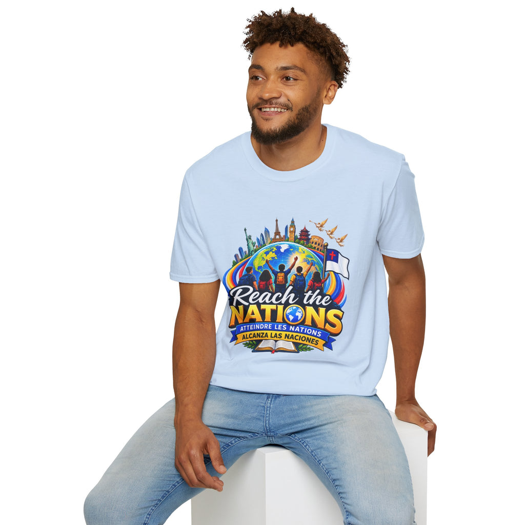 Reach the Nations T-Shirt — Global Missions Christian Outreach Tee