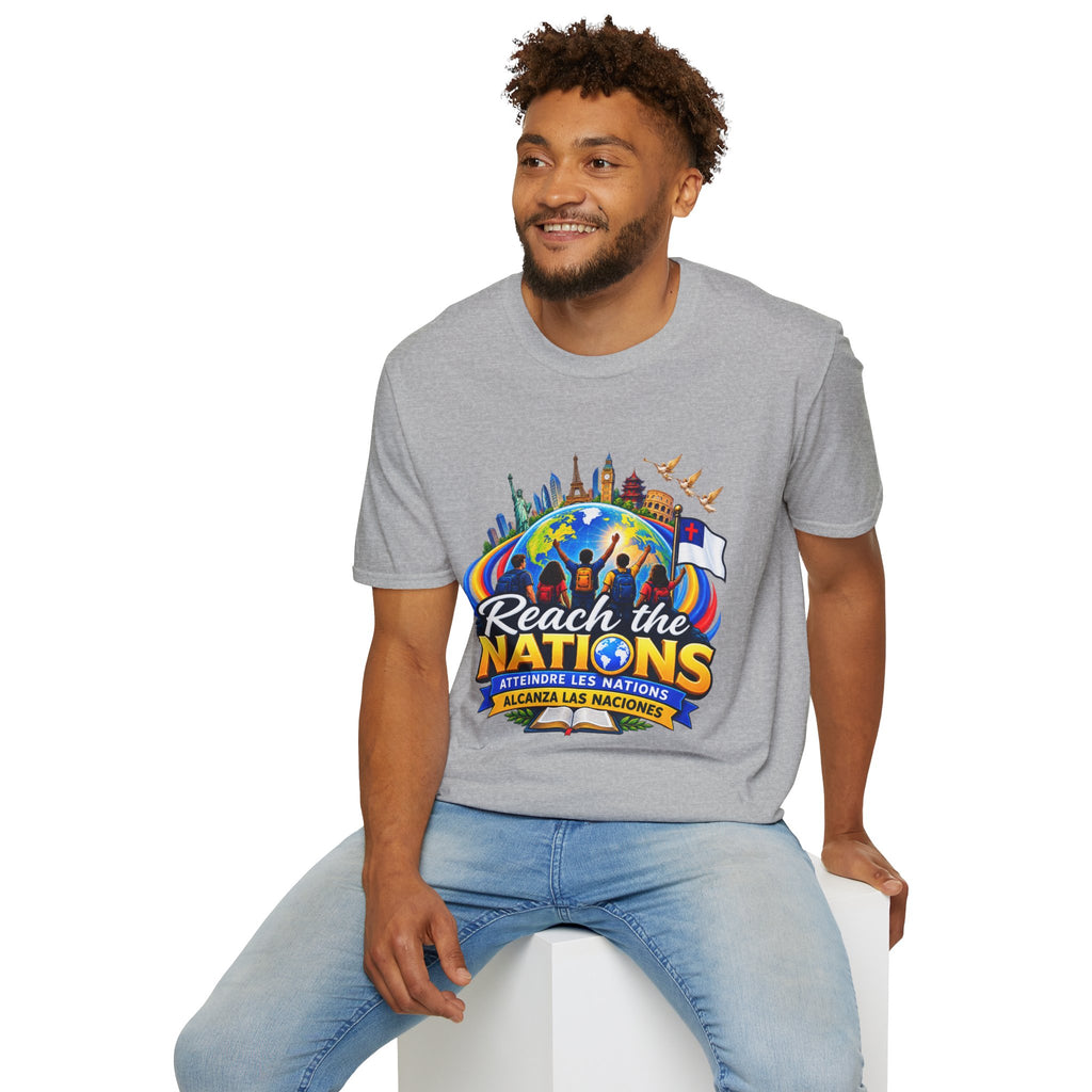 Reach the Nations T-Shirt — Global Missions Christian Outreach Tee