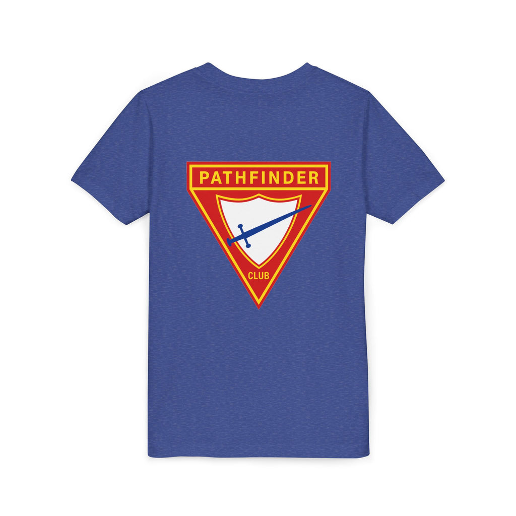 Pathfinder Club Youth Tee — Pathfinder Shield Emblem Short Sleeve Shirt