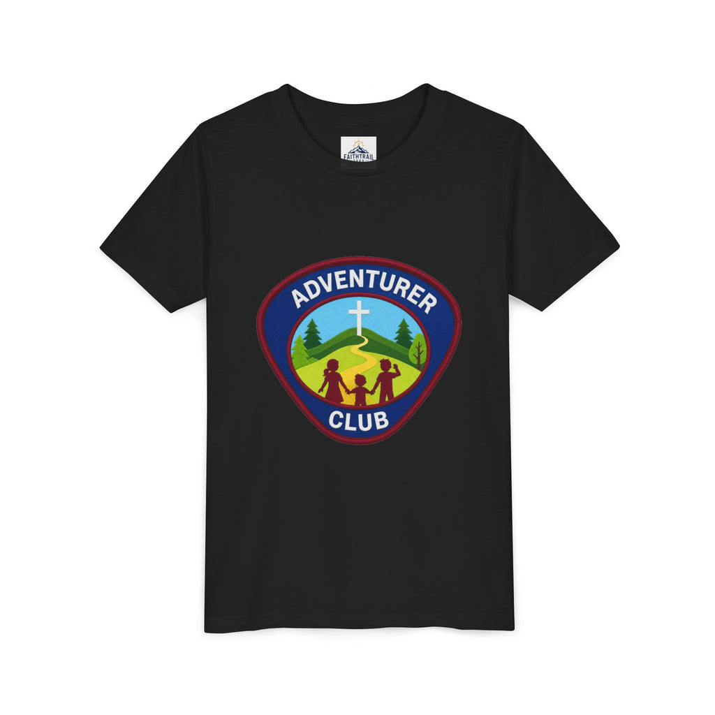 Adventurer Club Youth Tee – Christian Kids Outdoor Badge Shirt