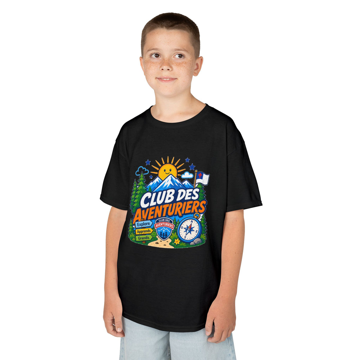 Club des Aventuriers T-Shirt (Enfants) | Camping Boussole et Soleil
