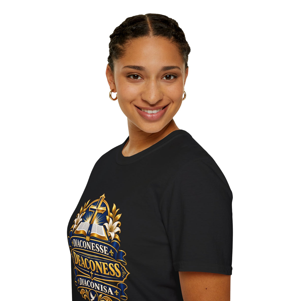 Deaconess Emblem T-Shirt — Faith-Based Christian Church Shirt