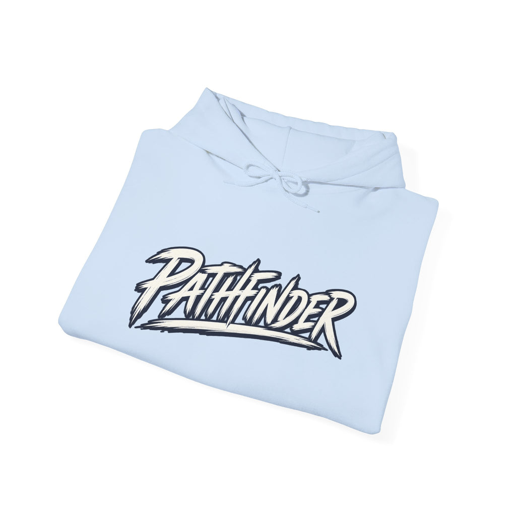 Pathfinder Graphic Hoodie — Retro Script Logo Pullover