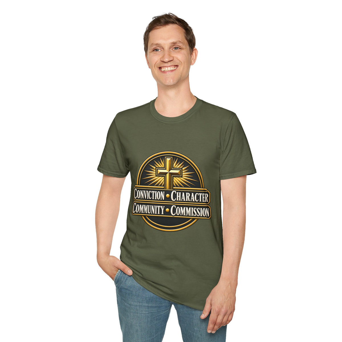 Conviction • Character Christian T-Shirt — Cross Faith Ministry Tee