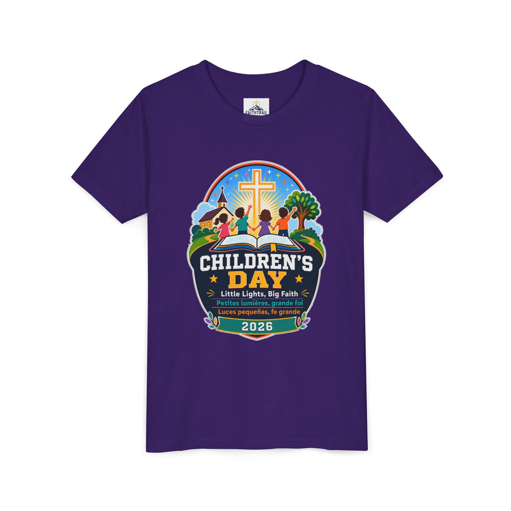 Children's Day Youth Tee – 'Little Lights, Big Faith' 2026 Church Kids T‑Shirt