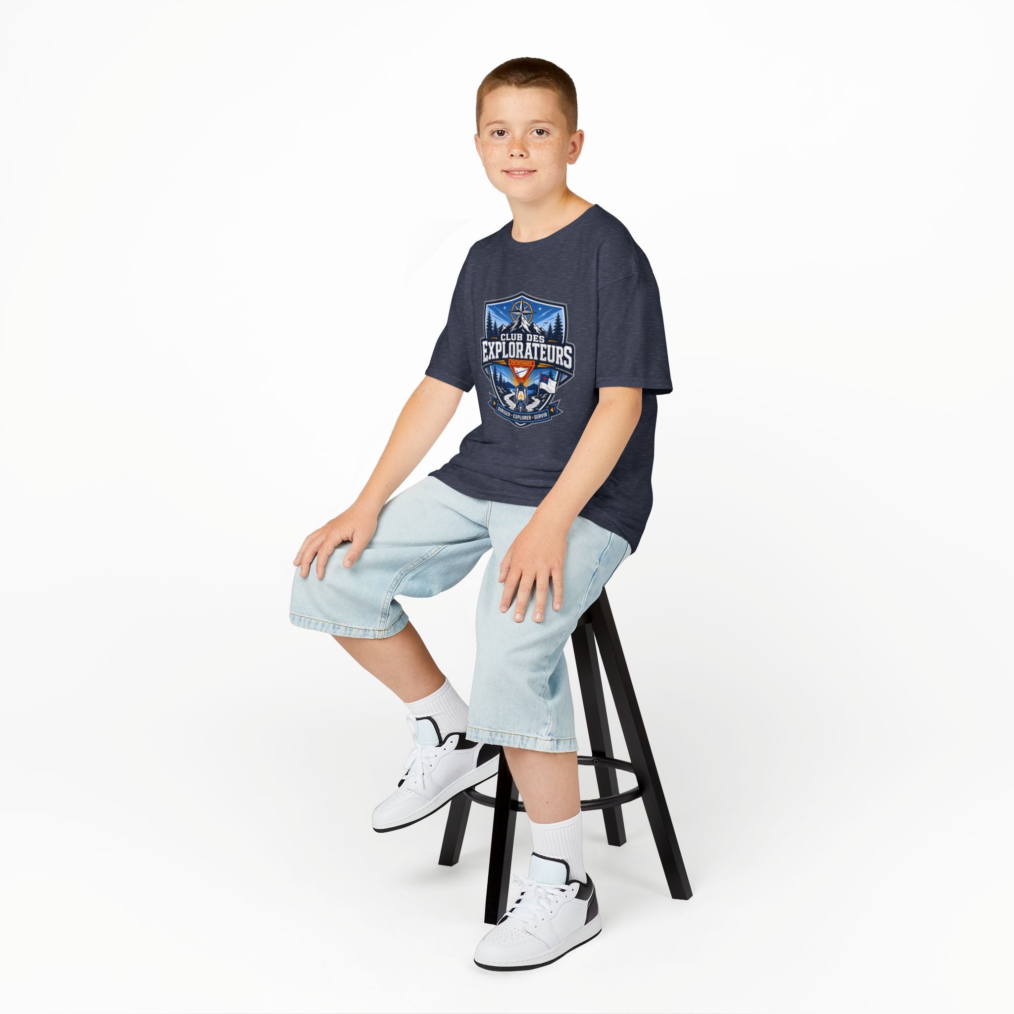 T-shirt unisexe pour Enfants Club des Explorateurs | Lanterne