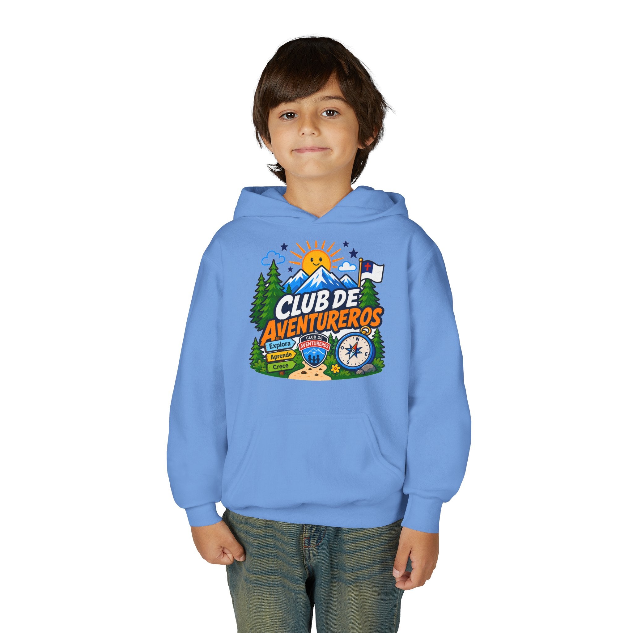 Club de Adventureros | Sudadera con capucha y estampado para Niños | Cámping