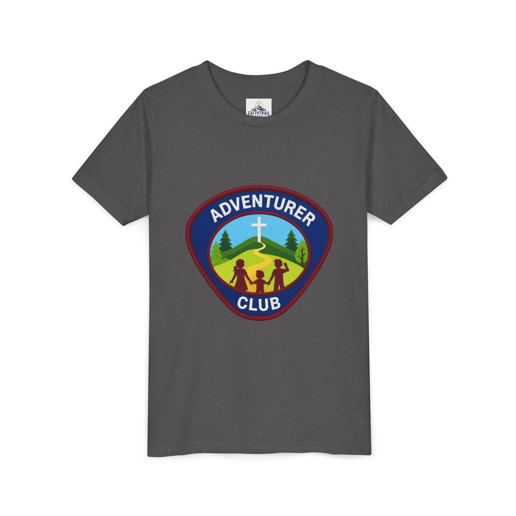 Adventurer Club Youth Tee – Christian Kids Outdoor Badge Shirt