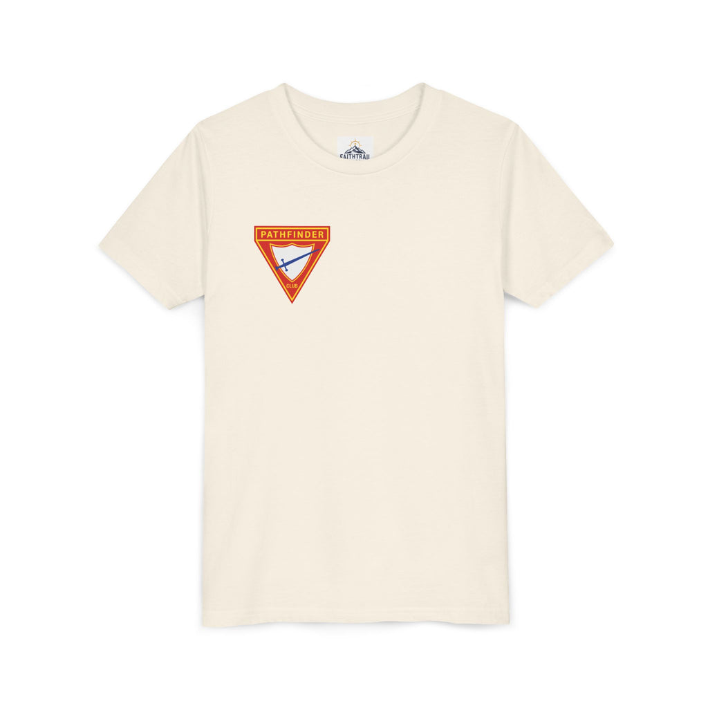 Pathfinder Club Youth Tee — Pathfinder Shield Emblem Short Sleeve Shirt