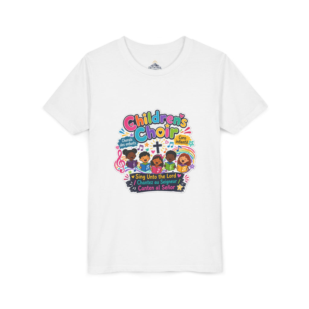 Children's Choir Youth Tee — Colorful 'Children's Choir' Gospel Music Shirt for Kids