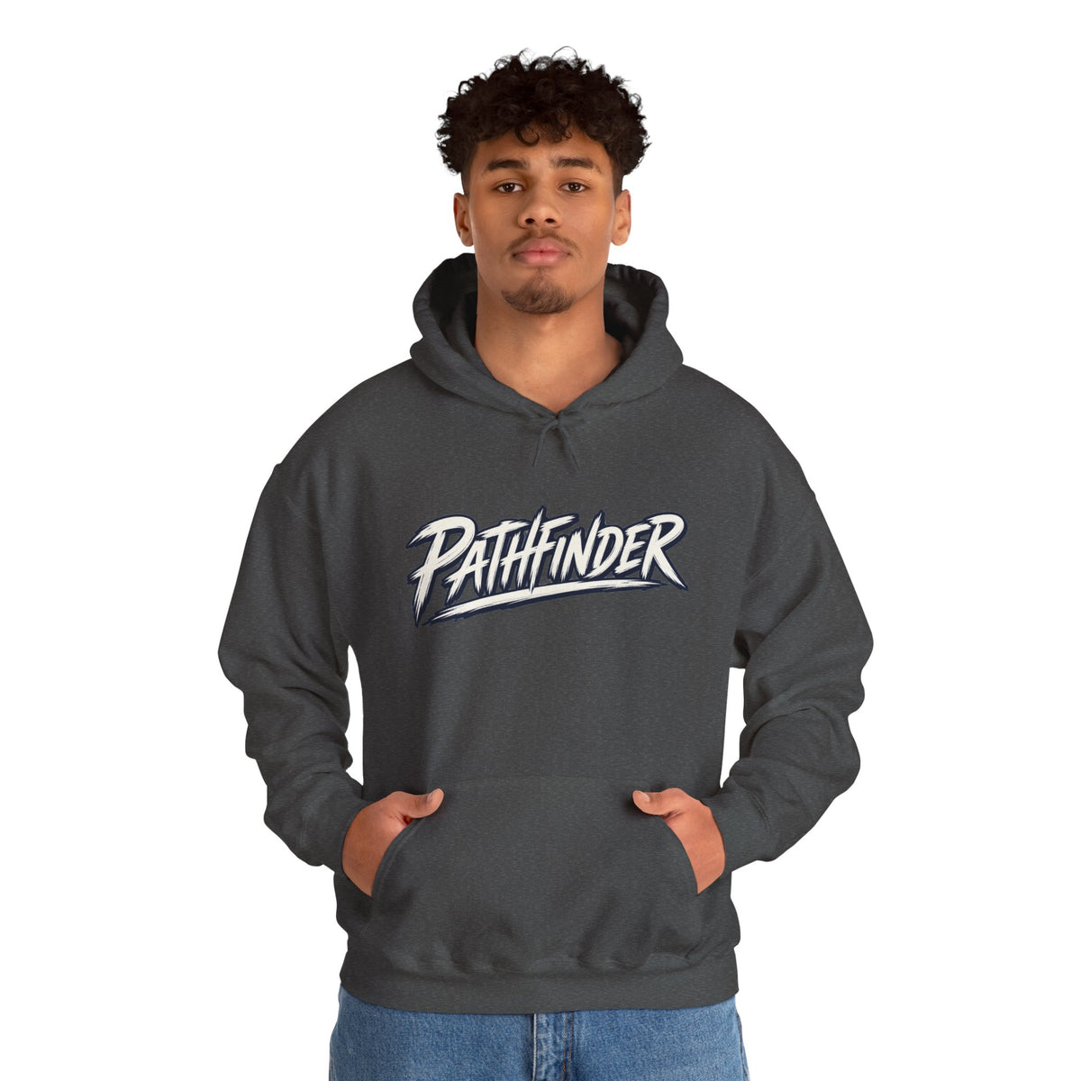 Pathfinder Graphic Hoodie — Retro Script Logo Pullover