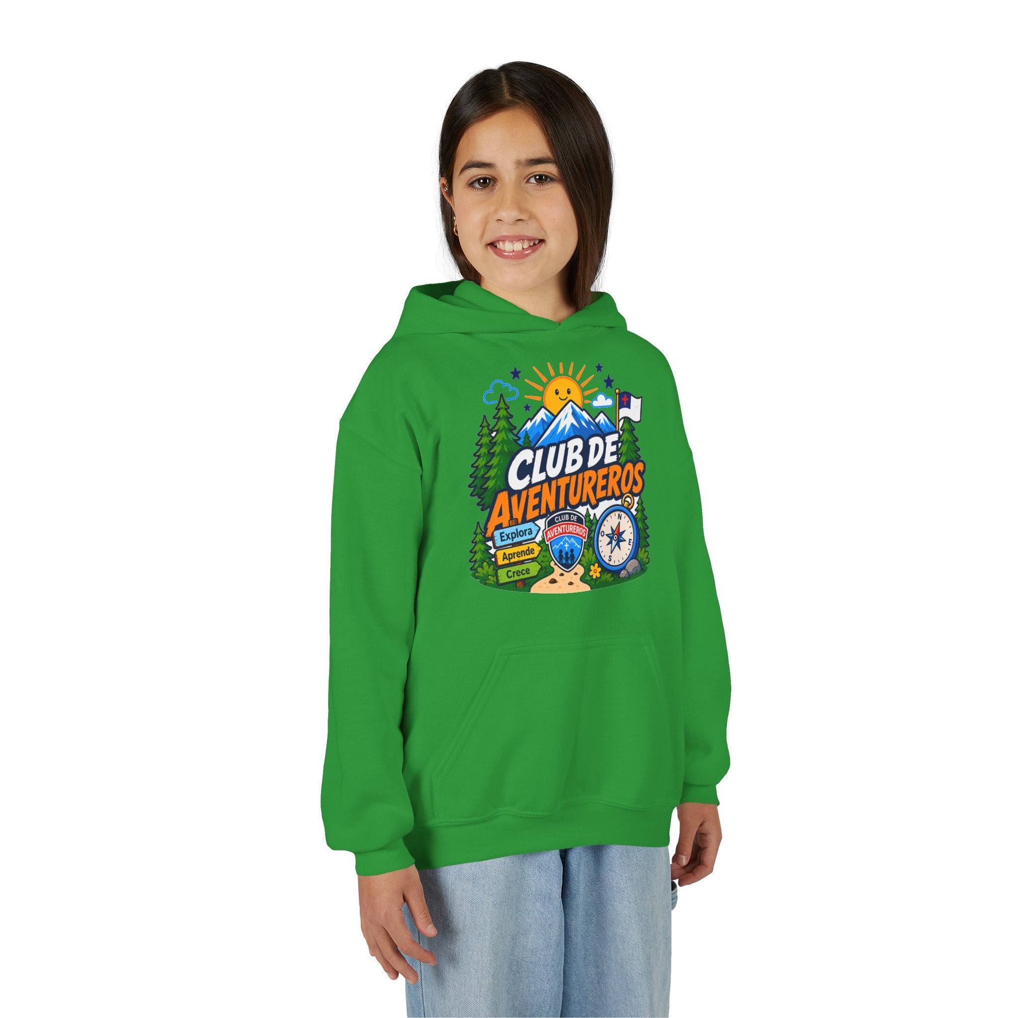 Club de Adventureros | Sudadera con capucha y estampado para Niños | Cámping