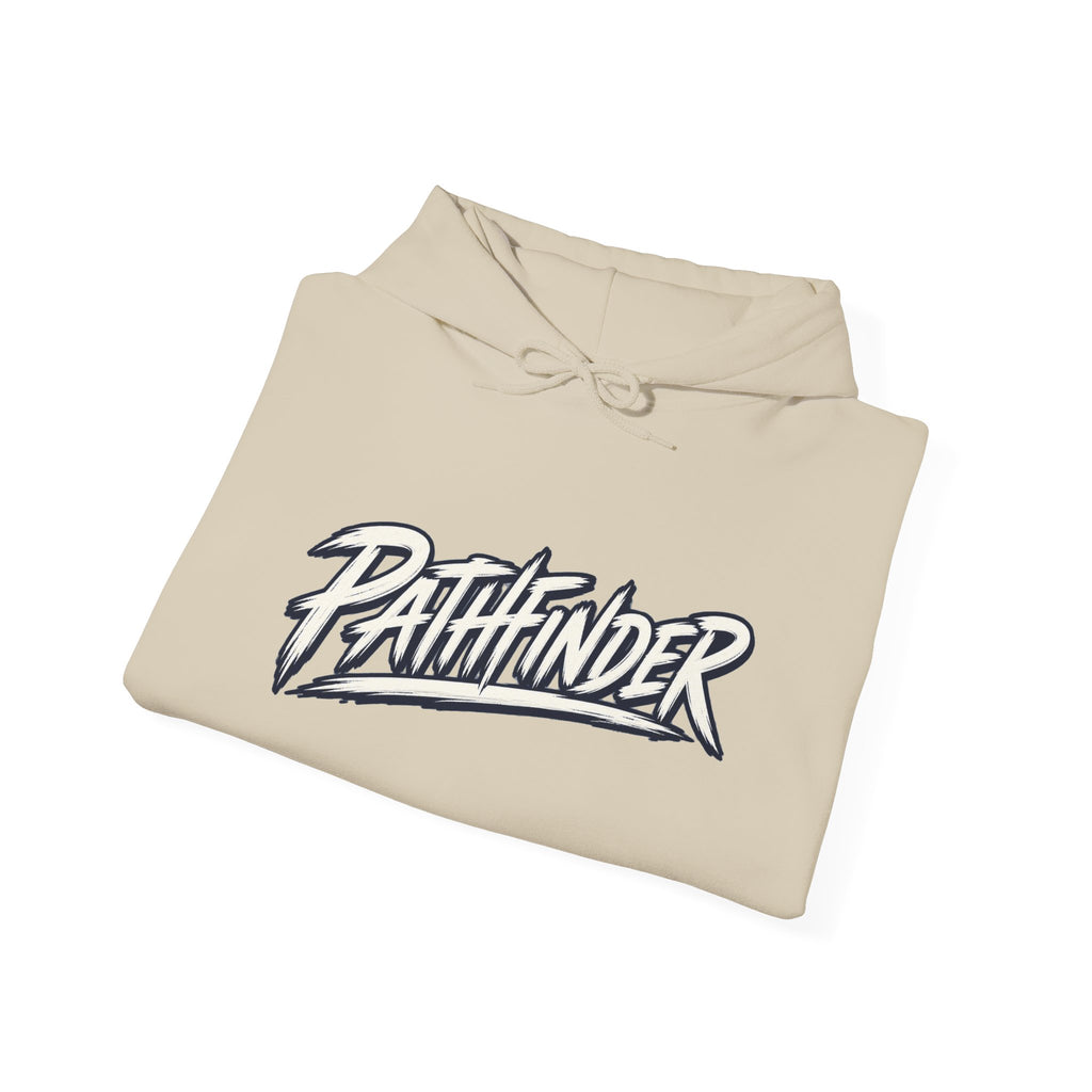 Pathfinder Graphic Hoodie — Retro Script Logo Pullover