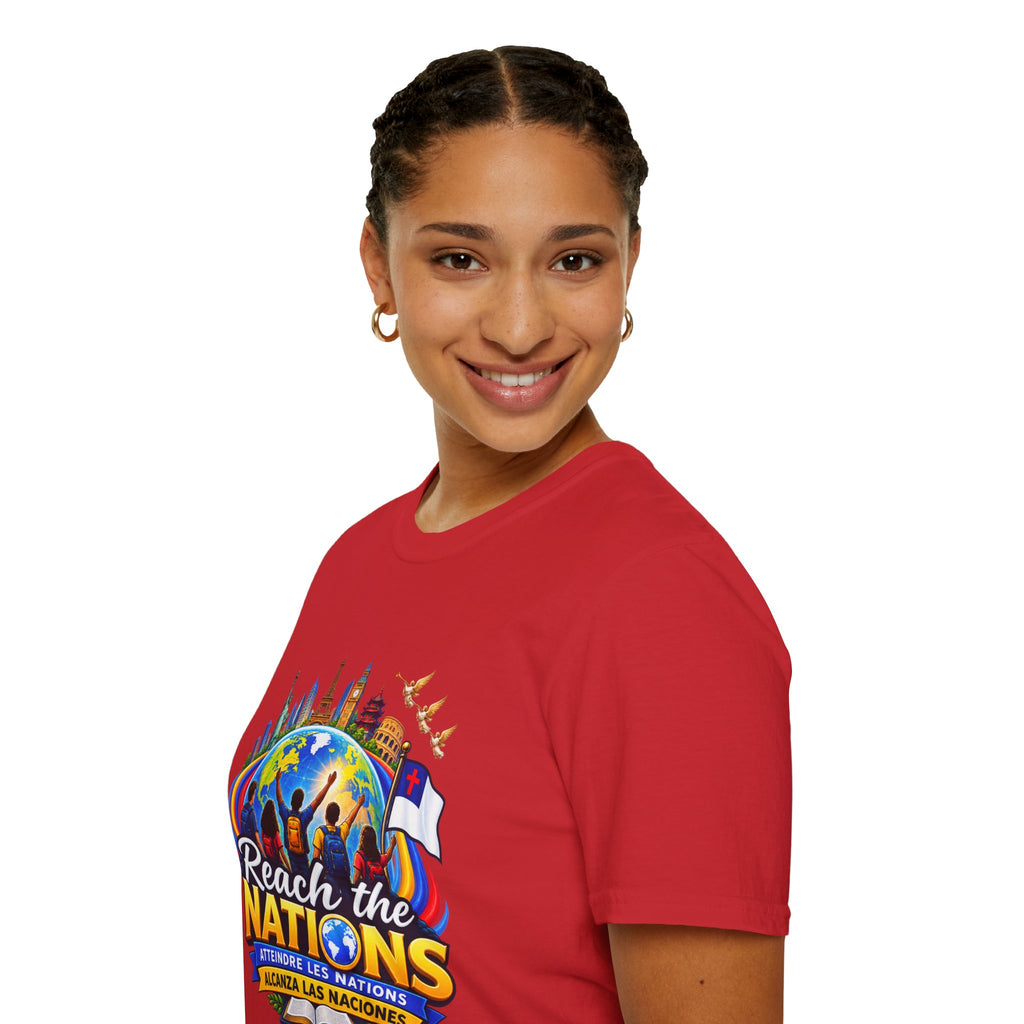 Reach the Nations T-Shirt — Global Missions Christian Outreach Tee
