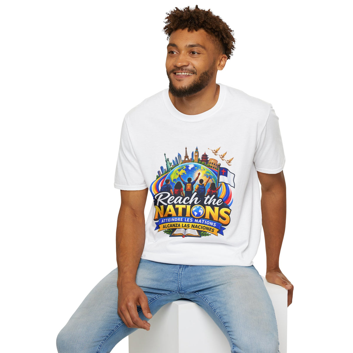 Reach the Nations T-Shirt — Global Missions Christian Outreach Tee