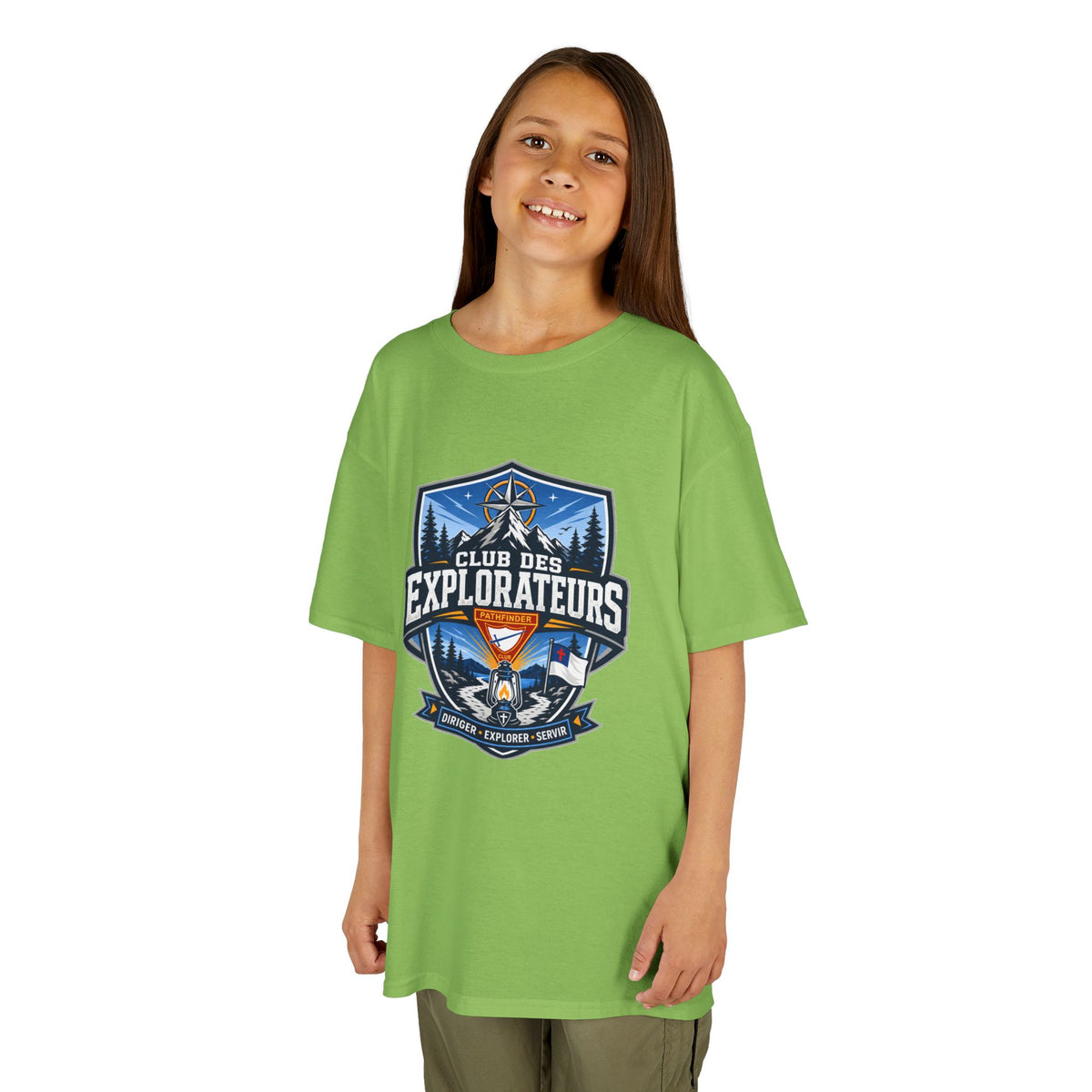 T-shirt unisexe pour enfants Club des Explorateurs | Lanterne