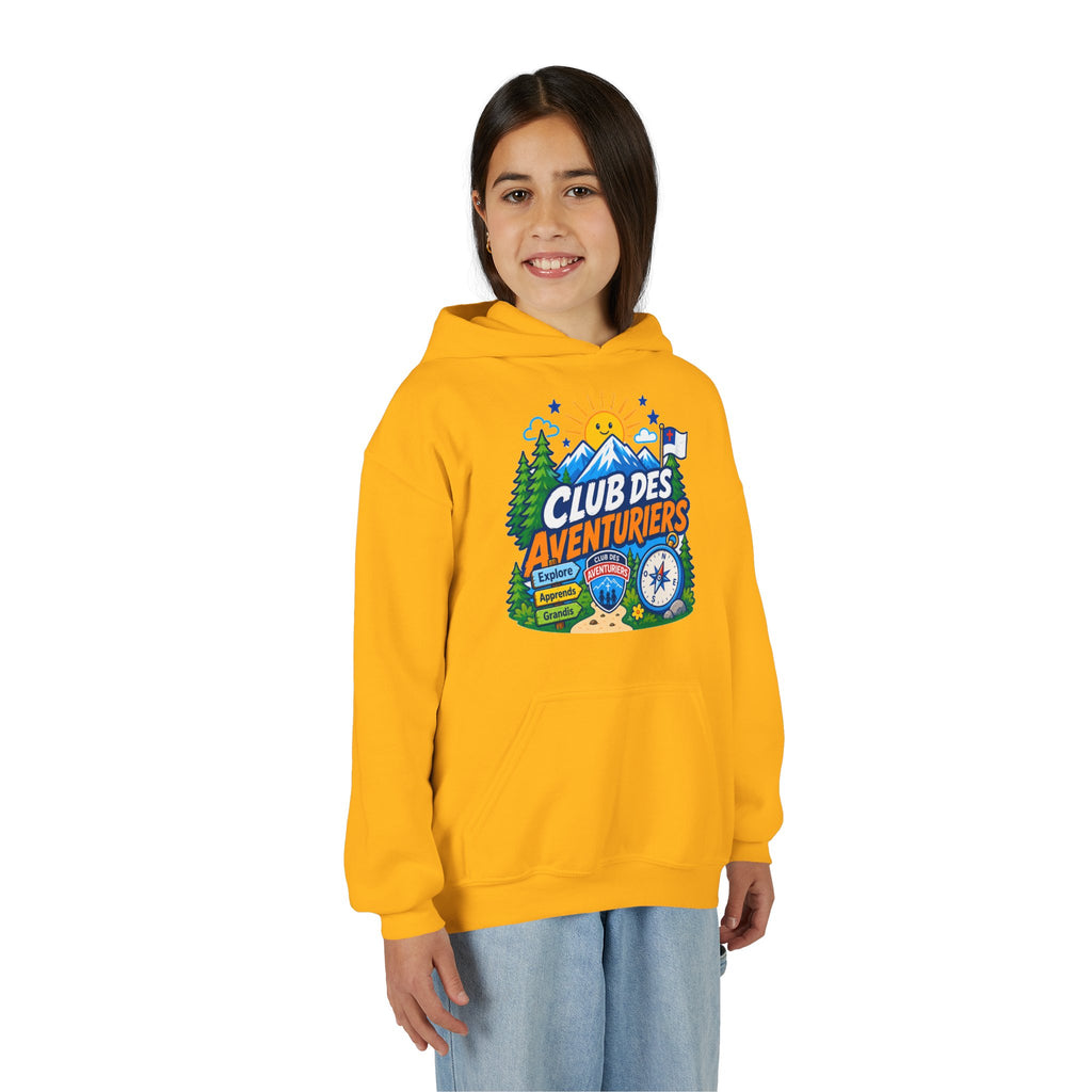 Club des Aventuriers Sweatshirt à Capuche (Enfants) | Design de Camping