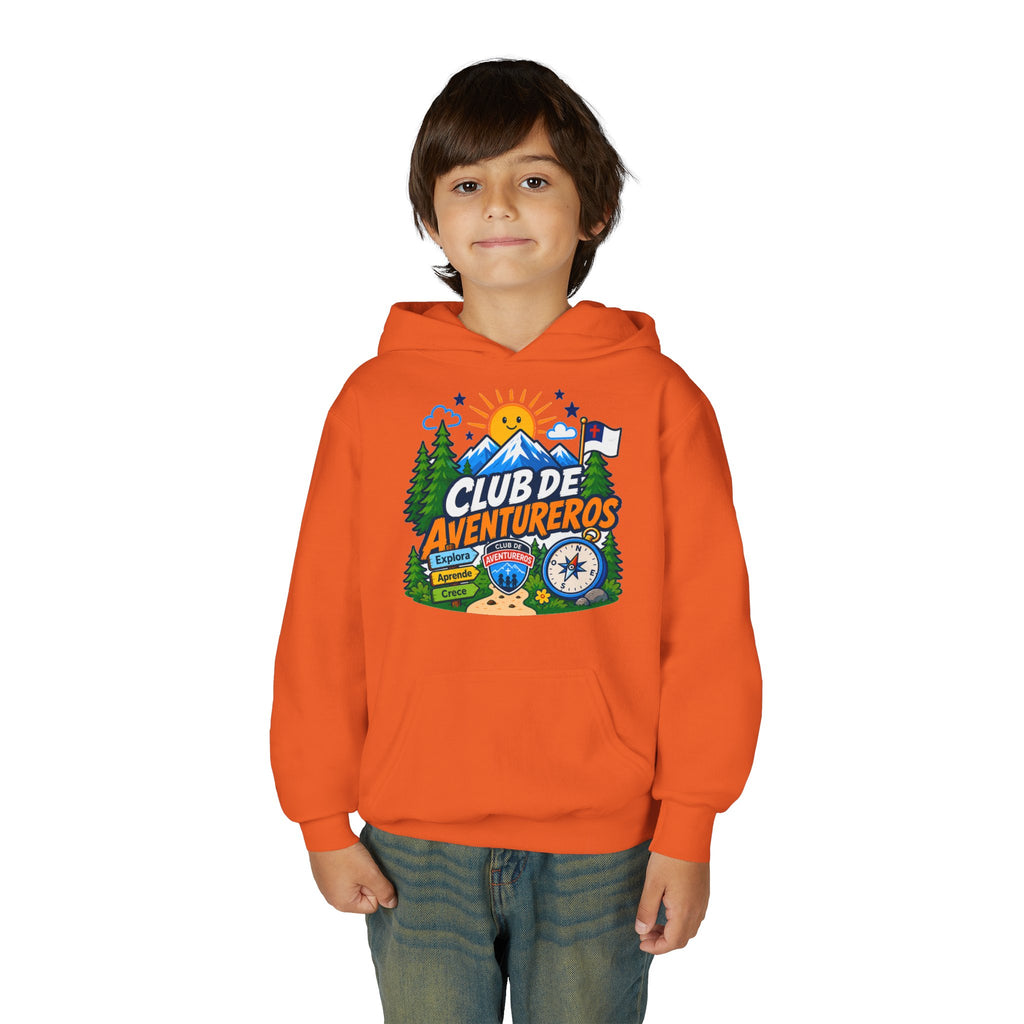 Club de Adventureros | Sudadera con capucha y estampado para Niños | Cámping