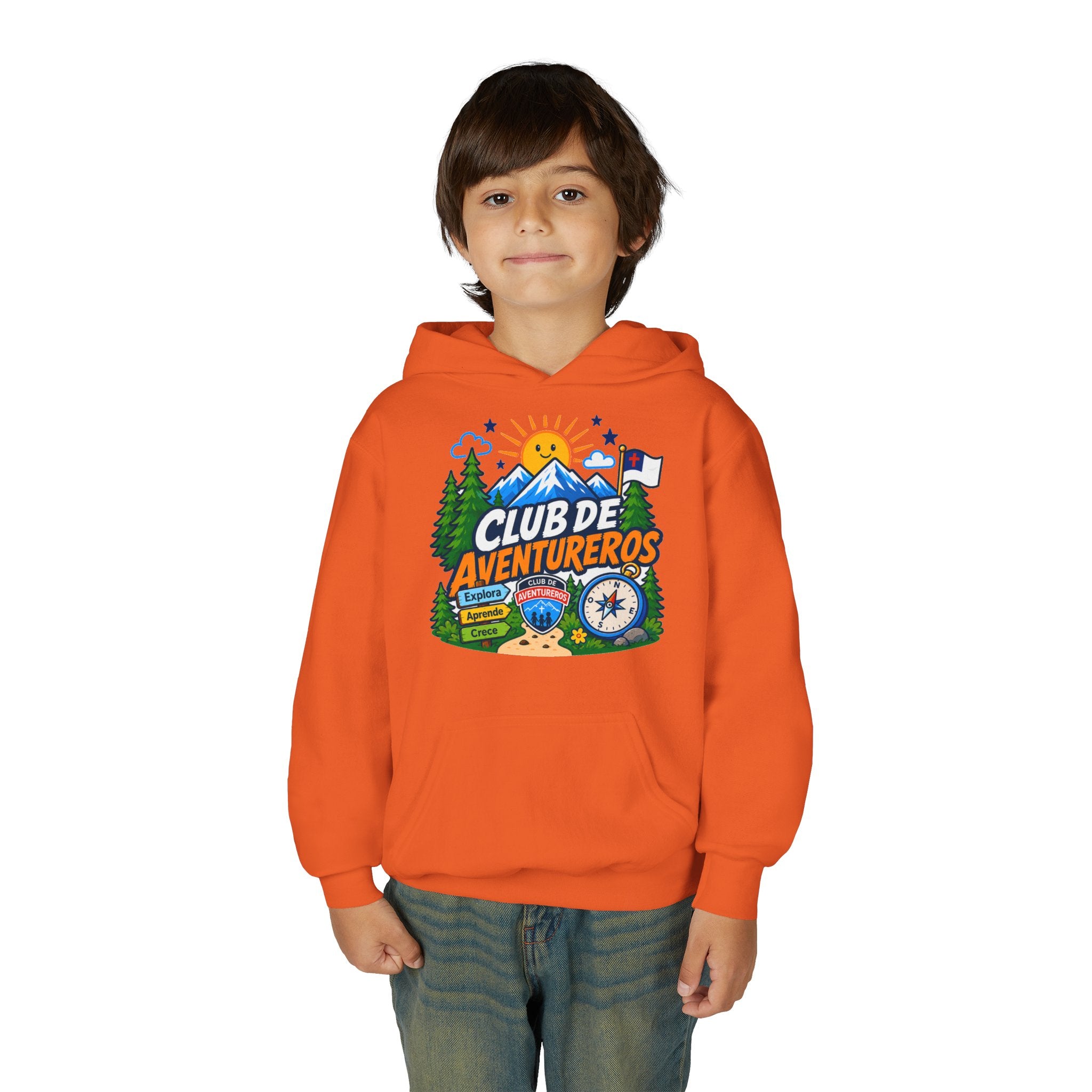 Club de Adventureros | Sudadera con capucha y estampado para Niños | Cámping