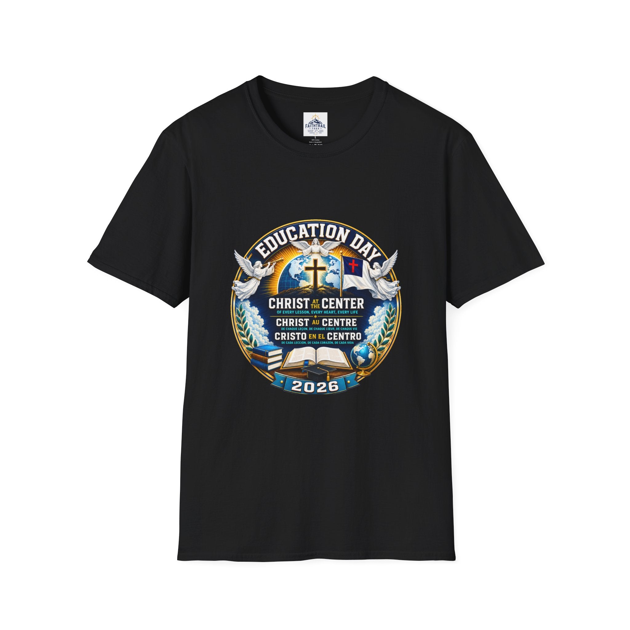 Education Day T-Shirt — "Christ at Center" Church Event Tee (2026)