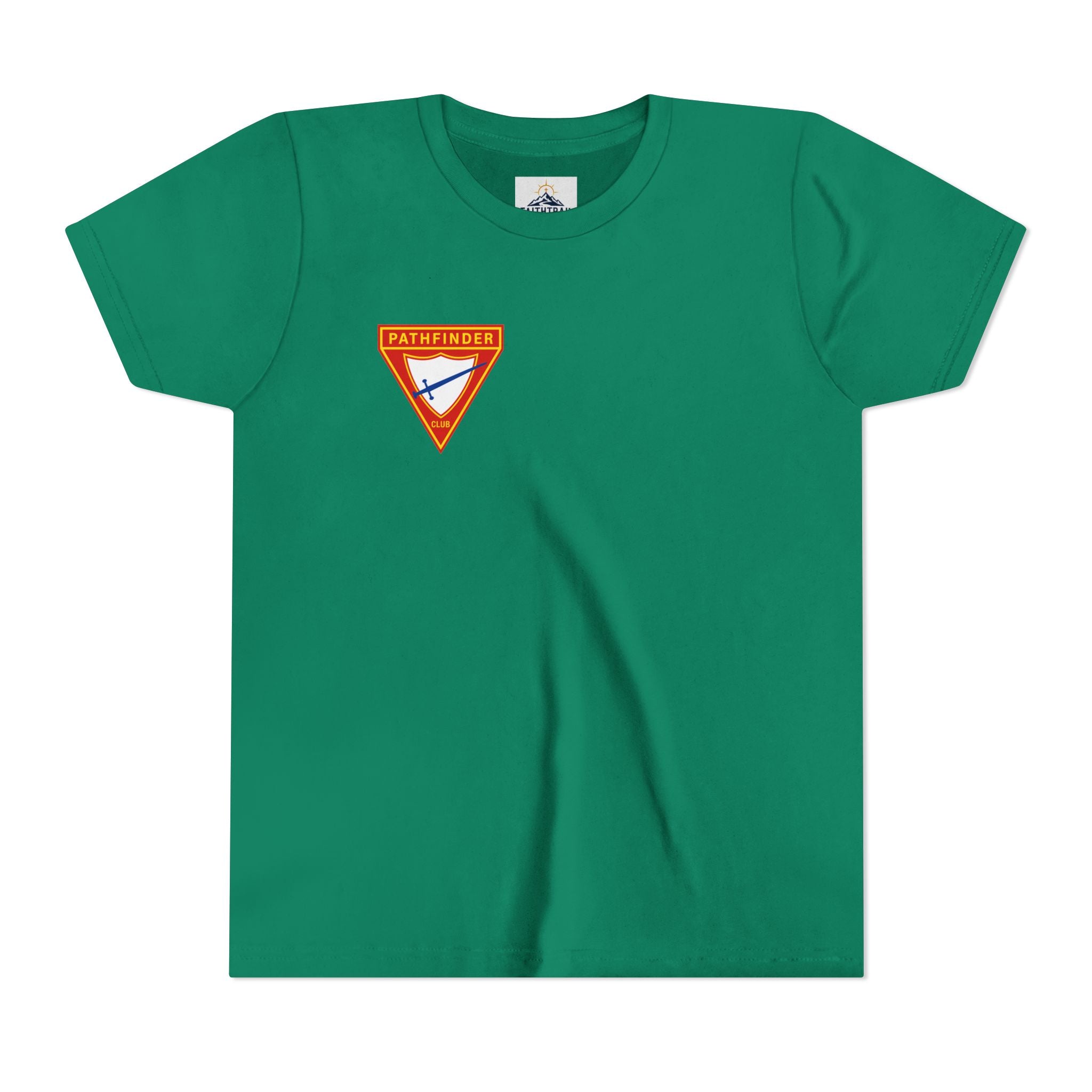 Pathfinder Club Youth Tee — Pathfinder Shield Emblem Short Sleeve Shirt