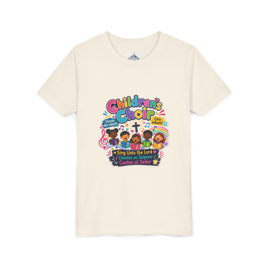 Children's Choir Youth Tee — Colorful 'Children's Choir' Gospel Music Shirt for Kids