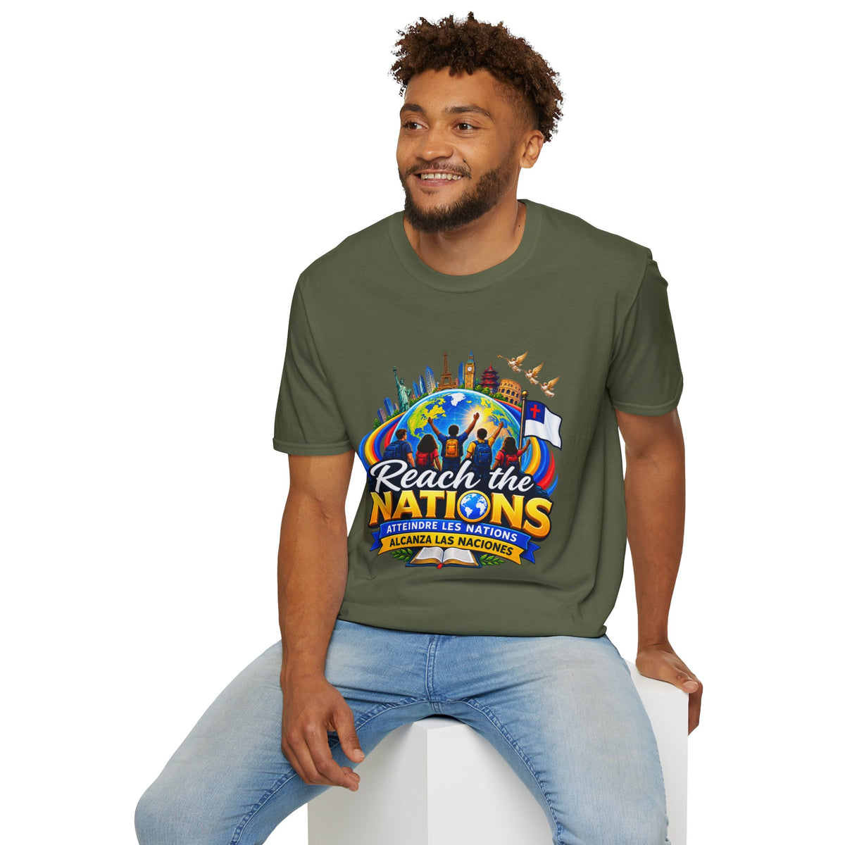 Reach the Nations T-Shirt — Global Missions Christian Outreach Tee