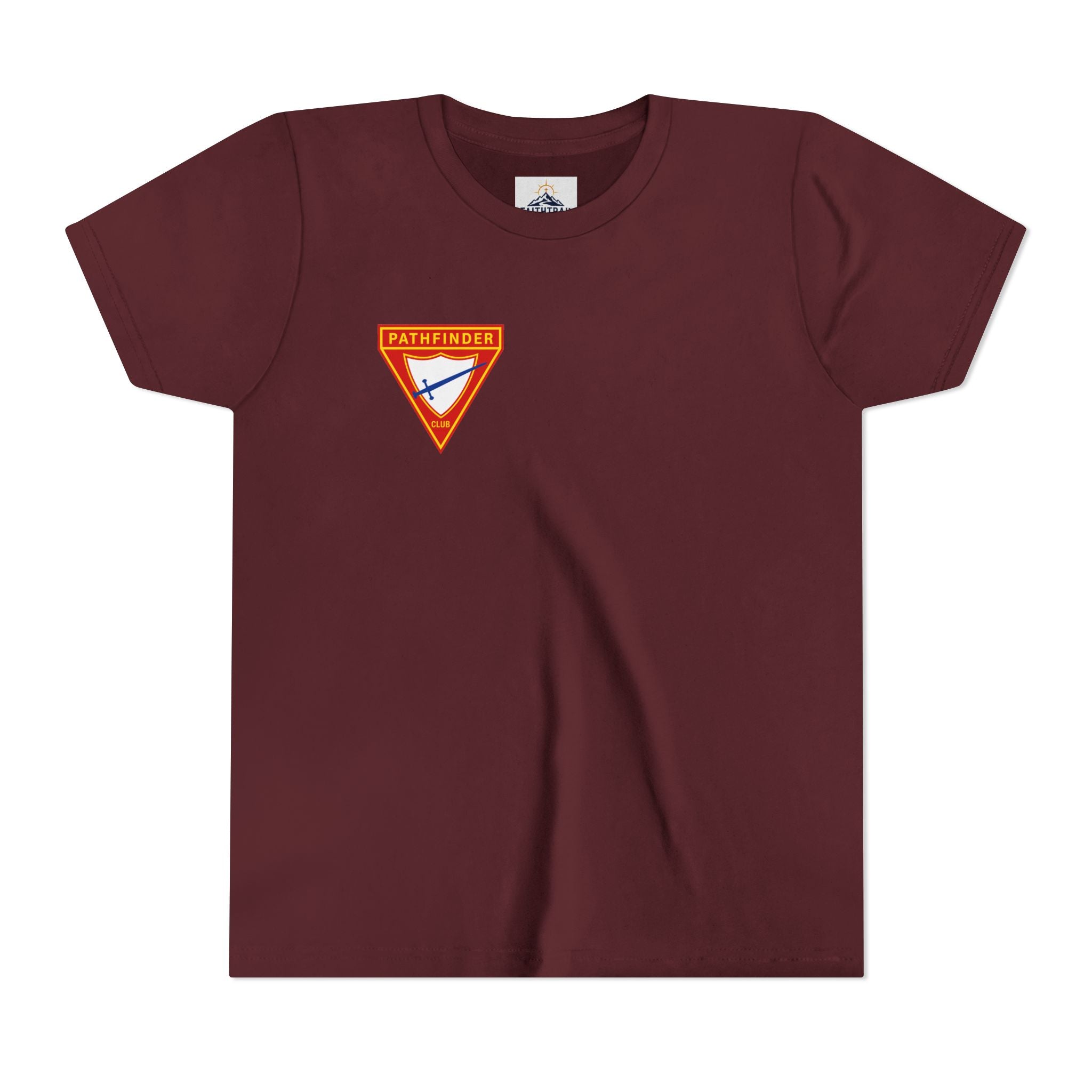 Pathfinder Club Youth Tee — Pathfinder Shield Emblem Short Sleeve Shirt