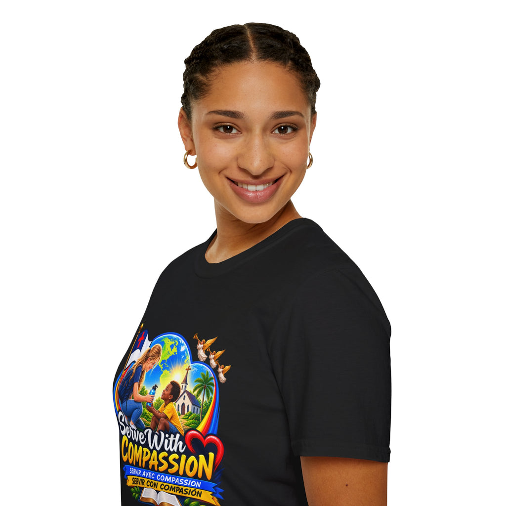 Serve With Compassion T-Shirt — Christian Volunteer Faith Tee